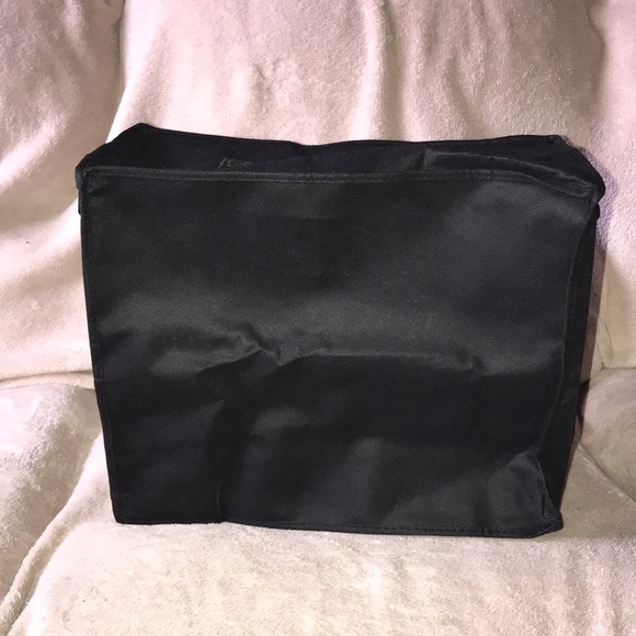 Black zippered bag with half front clear window π - Picture 5 of 6